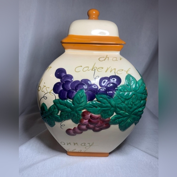 Vintage Handmade for "Nonni's Biscotti" Ceramic Cookie Jar - Picture 4 of 11